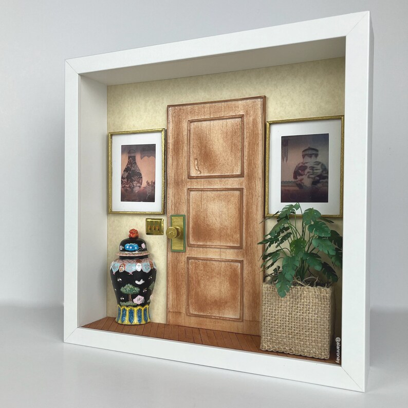 Amazing Detailed Doorway Diorama Shadowbox image 4