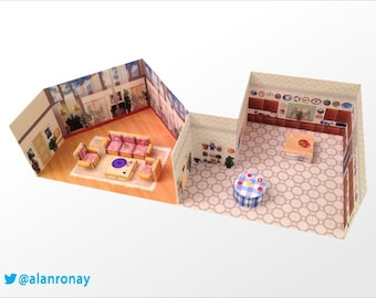 DIY House Papercraft - 6151 Richmond St, Miami, FL