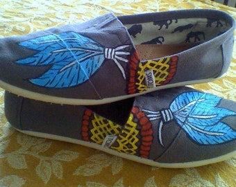 Custom DREAMCATCHER DREAM CATCHER feather Handpainted Toms