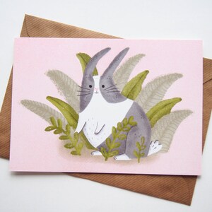 Frohe Ostern Hase Grußkarte A5