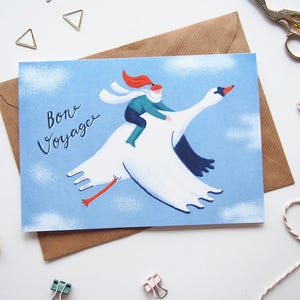 Bon Voyage Card Swanrider A5