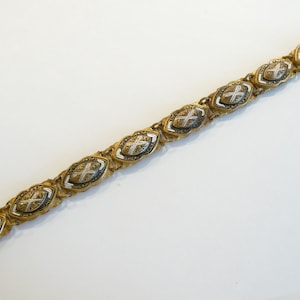 Beautiful Vintage Damascene Bracelet