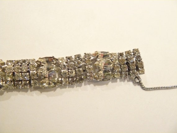 Gorgeous Vintage Rhinestone Bracelet - image 3