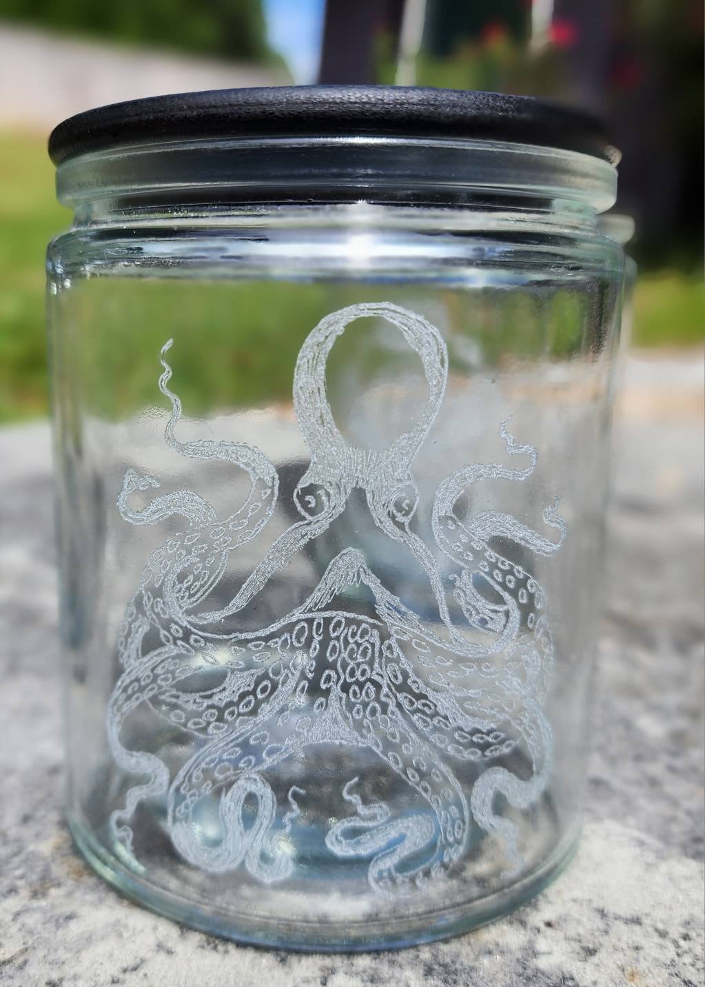 Glass Octopus Small Storage Container With Lid - Etsy