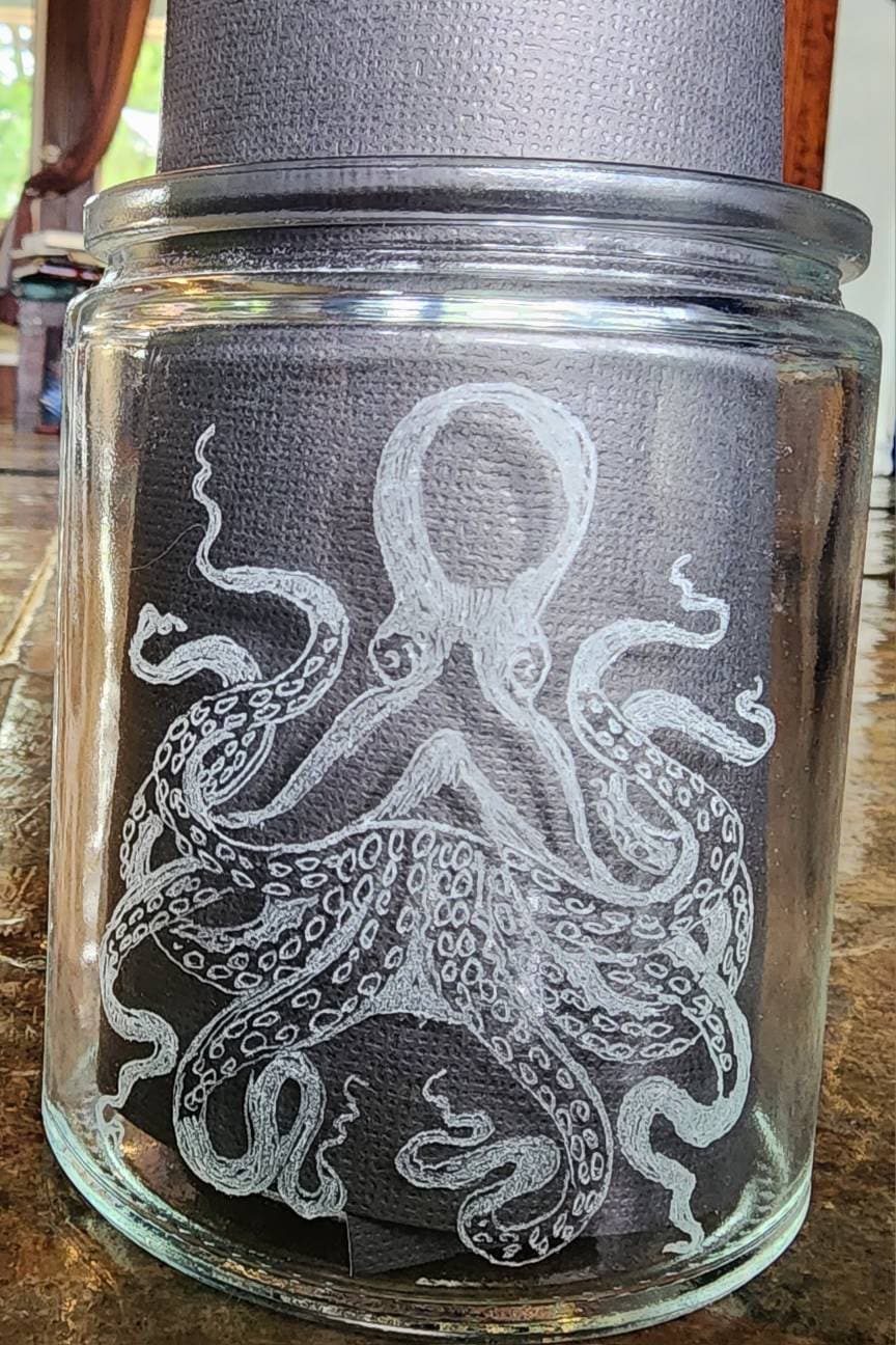 Glass Octopus Small Storage Container With Lid - Etsy