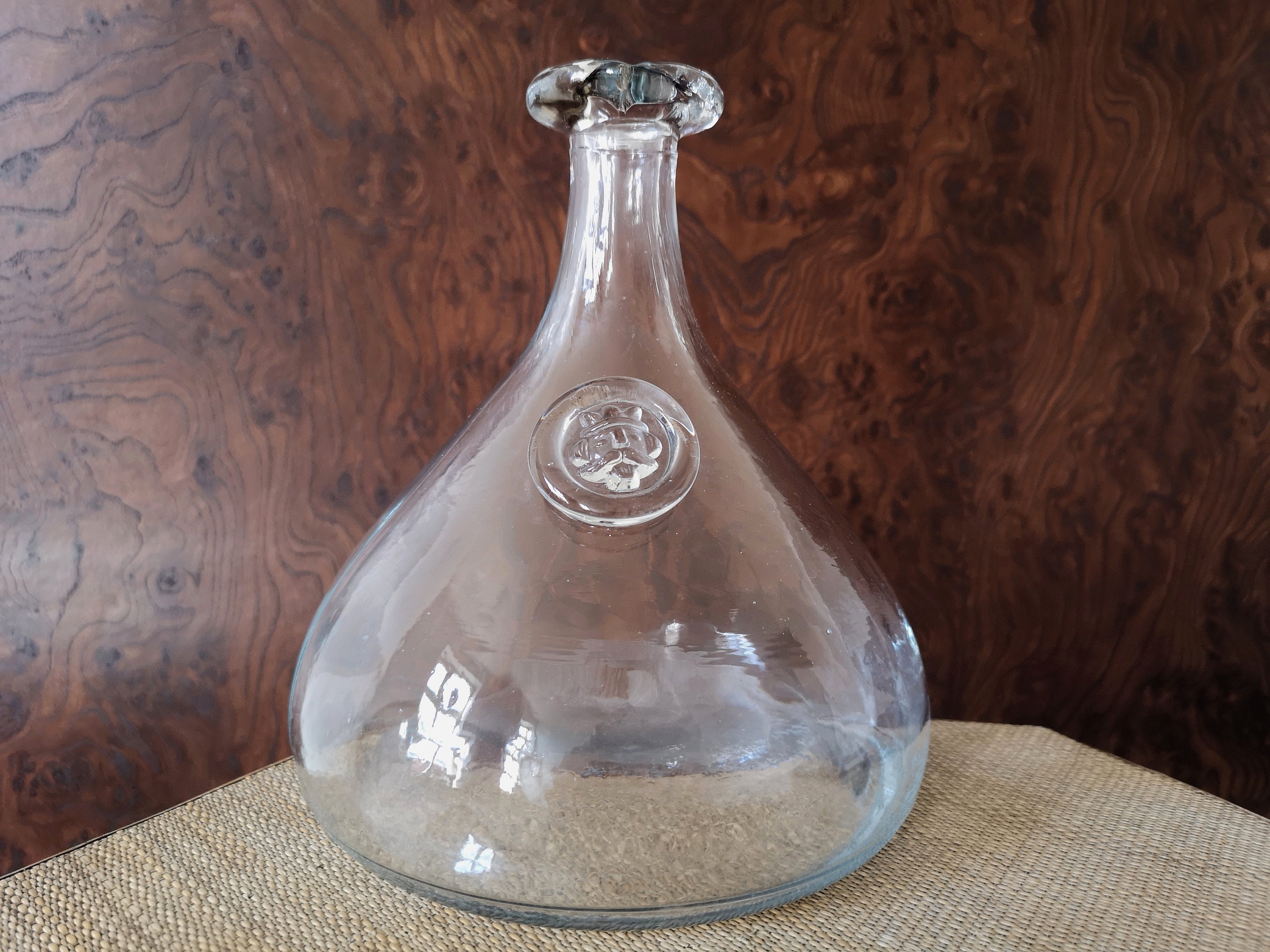 Clear bottle decanter carafe Ole Winther Holmegaard Kastrup Denmark 60's