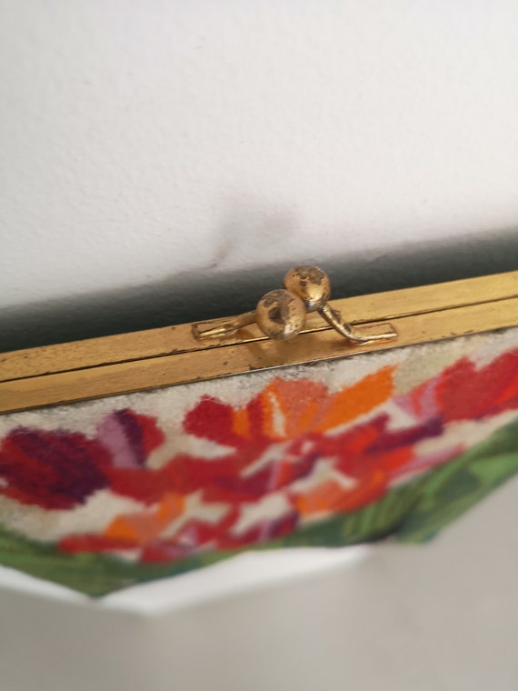 Swedish flemish weaving flamsk 60's purse handbag… - image 7