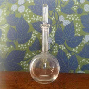 Orrefors mid-century glass decanter bottle with stopper Sweden 60&#39;s