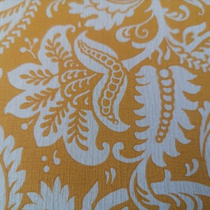 Vintage Tapetenrolle Eco Tapeter Sweden orange weiße Blumen Paisley 70er Jahre