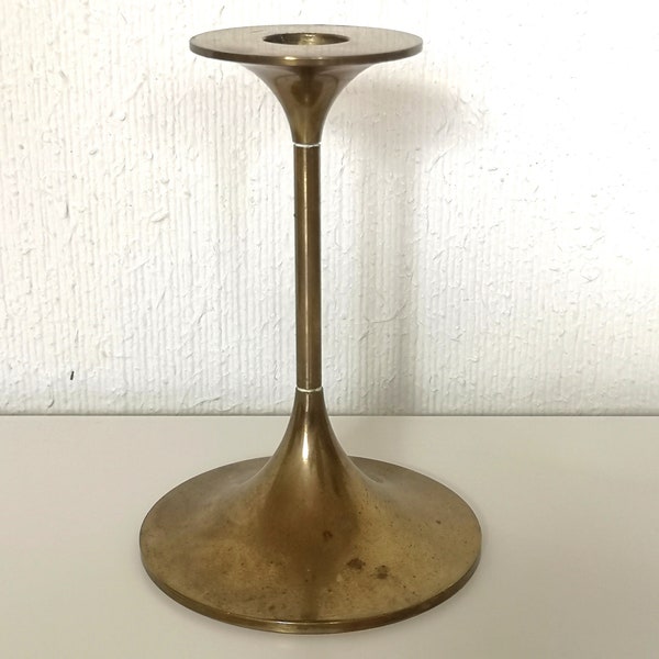 Max Brüel Torben Ørskov Denmark Hi-Fi brass candle holder 60's