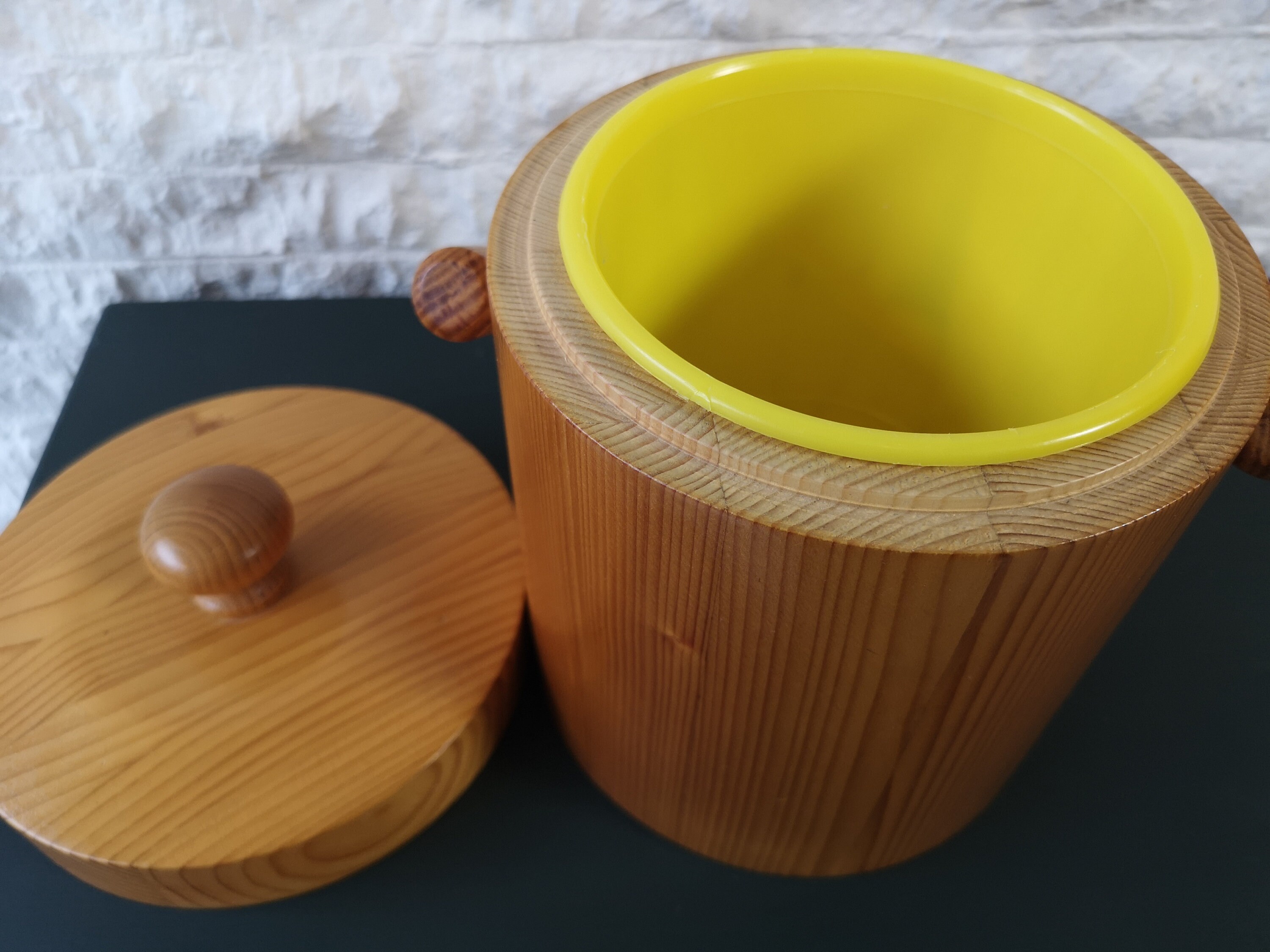 Cubo de hielo de madera finlandés de los años 70 Aarikka | Etsy