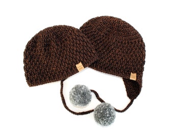 Crochet Hat Pattern- Crochet Beanie Pattern - Neo Beanie & Hat Set (Newborn through Large Adult Sizes)