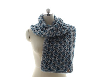 Crochet Scarf Pattern - Flynn Scarf (Toddler through Large Adult Sizes)