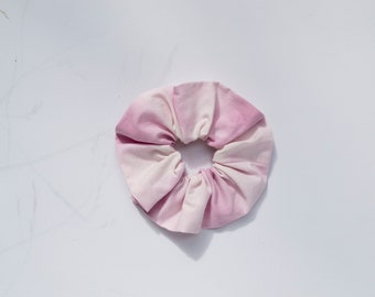 Jumbo Pink Cotton Scrunchie. Hand-dyed. Shibori. Cotton Scrunchie. Large Scrunchie. Oversized Scrunchie. Hair Accessories. Tie-dye.