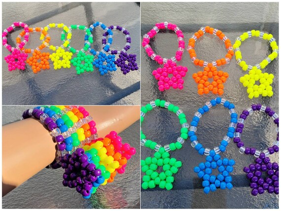 Xbase Charm Kandi Cuff, Kandi Bracelet, Kandi Kid,rave Kandi,kawaii  Bracelet,rainbow Bracelet,charm Bracelet,neon Bracelet,rave Gift,edc 