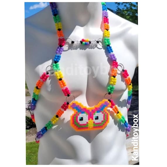 Owl Kandi Harness,Edc Outfit,Edc Kandi
