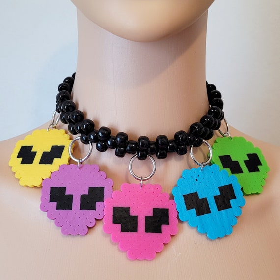 Alien Kandi Choker: Rave Festival Necklace - Etsy
