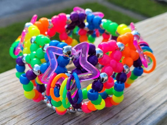 Xbase Charm Kandi Cuff, Kandi Bracelet, Kandi Kid,rave Kandi