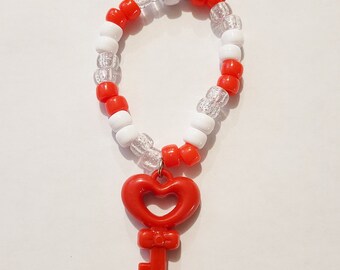 Set of 3 Cherry Kandi Bracelets,kidcore Bracelets,kandi