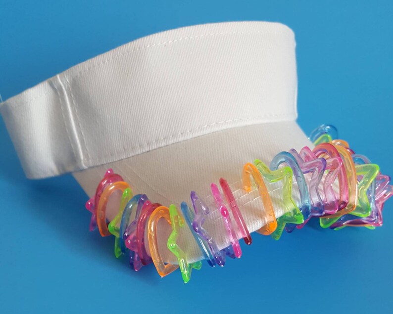 Decked Out Kandi Raver Visorkandi Visorrave Hatrave Etsy