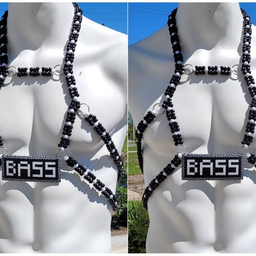 Bass Male Harness Kandi Harness Rave 