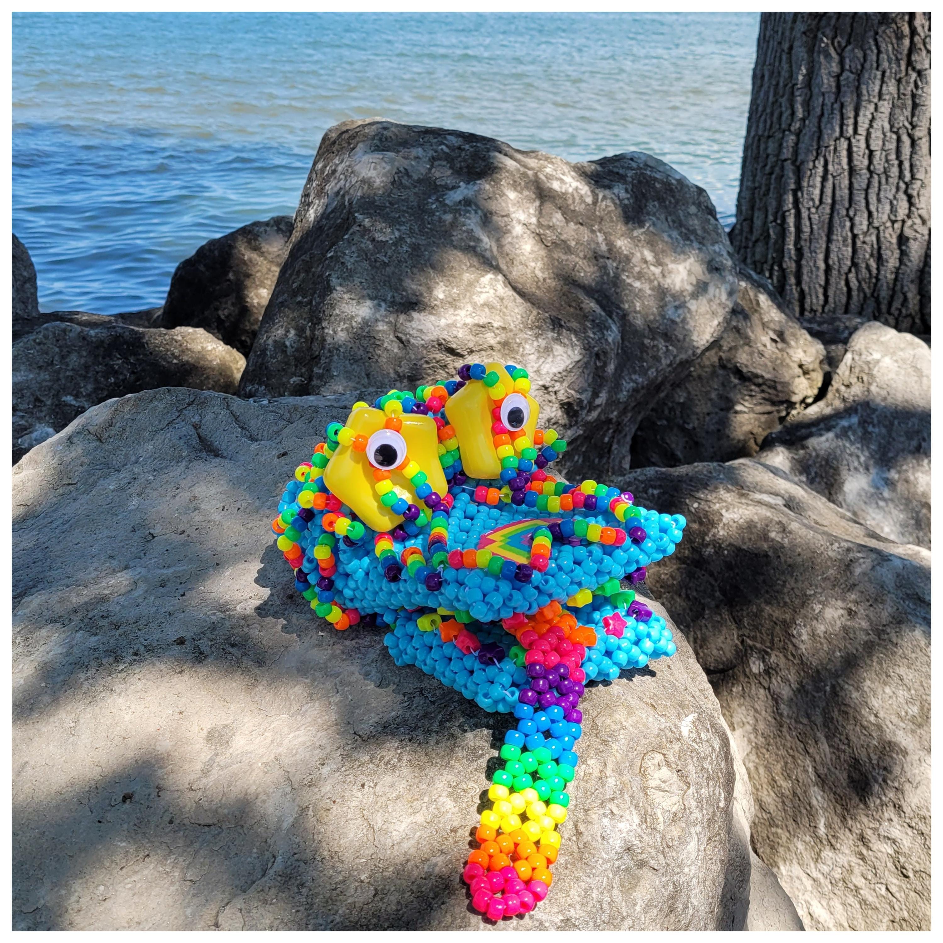 OOAK Kandi Puppet, Star Rave Accessory, Beaded Festival Gift - Etsy