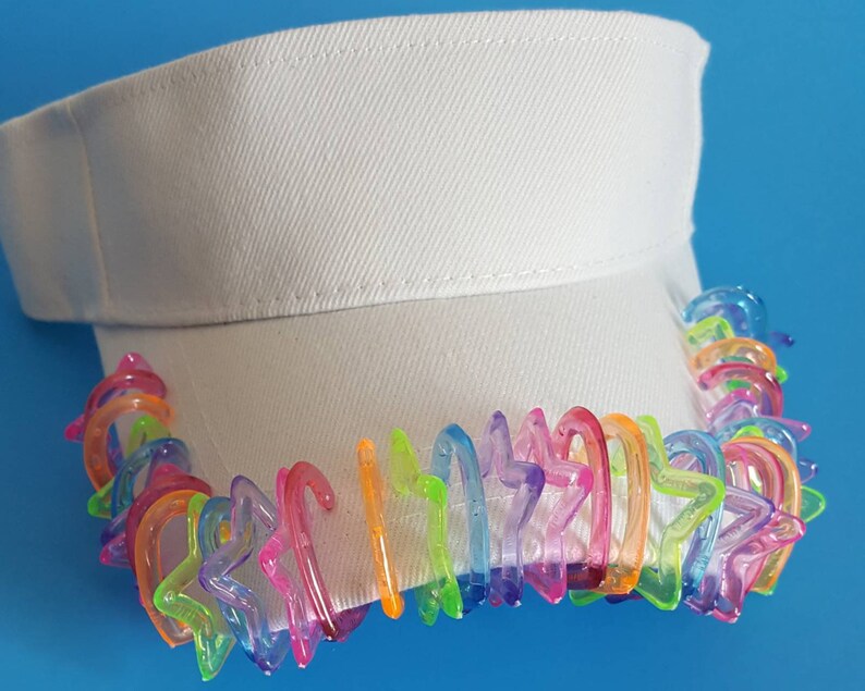 Decked Out Kandi Raver Visorkandi Visorrave Hatrave Etsy