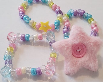 ●VVV● Pastel Star Mix Bead Necklace 24SSNK099MXF Pastel Star Mix Beads Necklace - VVV브이브이브이