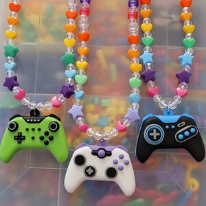 Gamer Kandi Necklace,rave Necklace,rave Accessories,gamer Gift,raver ...
