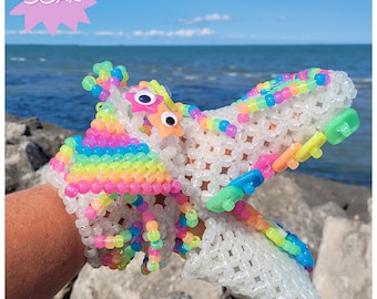 OOAK Kandi Puppet: Beaded Rave Festival Accessory - Etsy