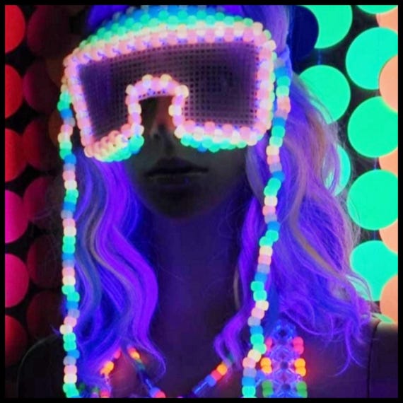 Occhiali party con led multicolor