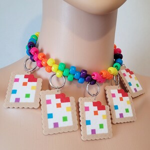 Kandi Pastry Charm Choker,rave Outfit,rave Necklace,kandi,rave Kandi ...