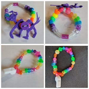 Vintage Kandi Bracelet: 90s Rave Beads, Oldschool Raver PLUR image 4