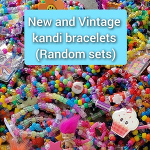 Kandi Amazon Vintage Kandi Bracelet Set: Rave Beads, 90s Y2K Style - Etsy