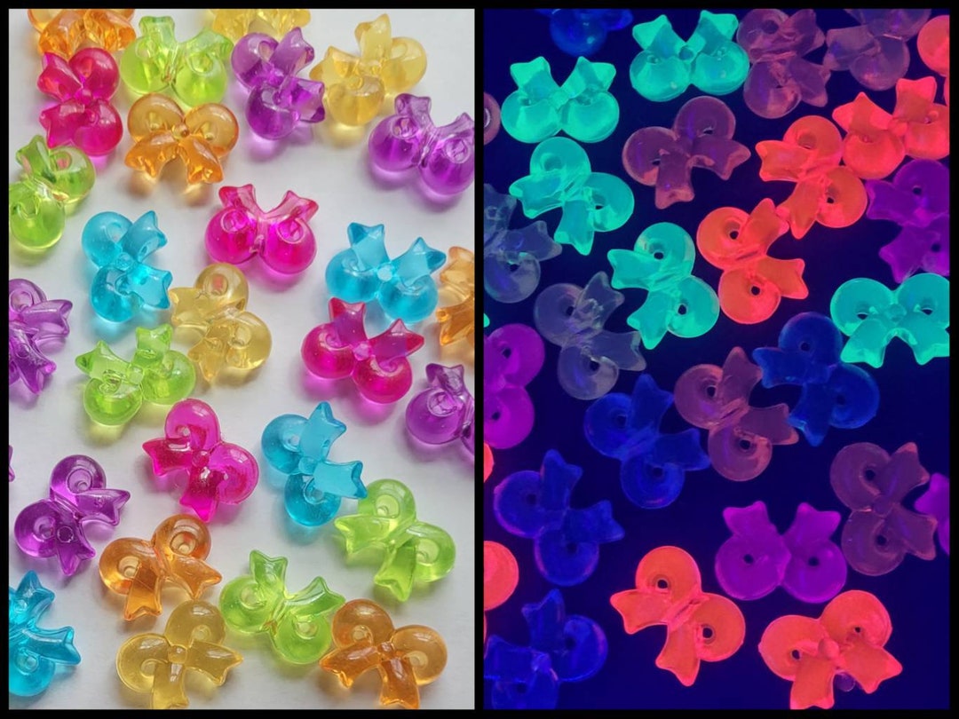 Chunky Kandi Bow Beads Kandi Supplies Kawaii Beads Kandi Etsy