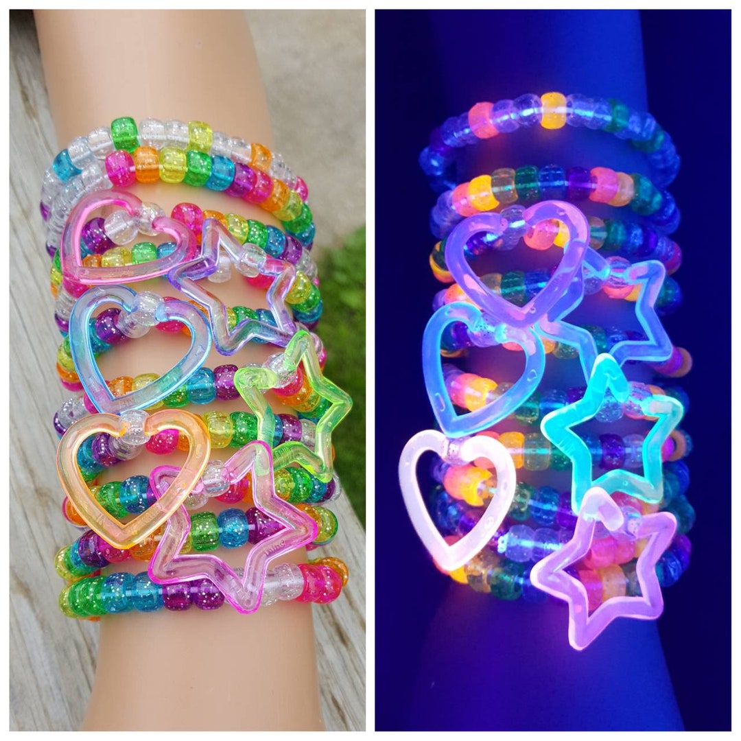 SINGLE Kandi Bracelet Colorful Beaded Rave Bracelets for Music Festivals /  Rave / Kandi Kit / Candy Bracelet / Pony Beads -  Finland