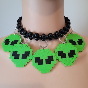 Ras de cou Alien Kandi : collier Rave Festival