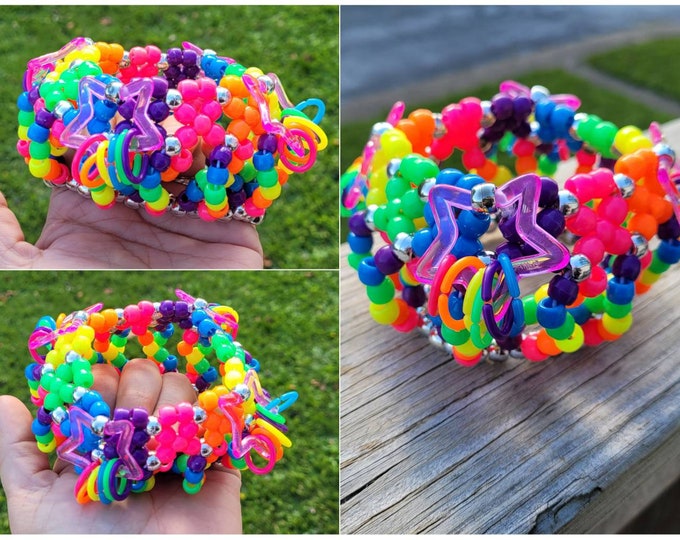 Xbase Charm Kandi Cuff Kandi Bracelet Kandi Kidrave Etsy