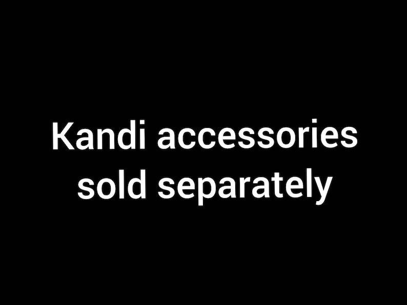 Glow-in-the-Dark Star Kandi Necklace: Rainbow Rave Beads image 9