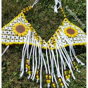 Sunflower Kandi Bra,rave Outfit, Rave Bra,festival Outfit,festival Top ...