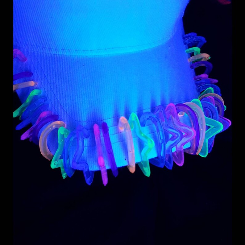 Decked Out Kandi Raver Visorkandi Visorrave Hatrave Etsy