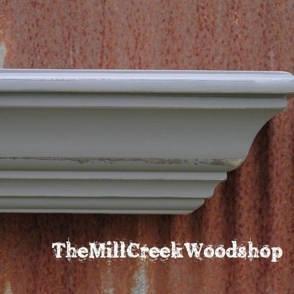 Floating Crown Molding Mantle Etsy