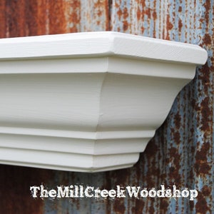 Fireplace Mantel Shelf Floating Ledge Solid Crown Molding Mantle