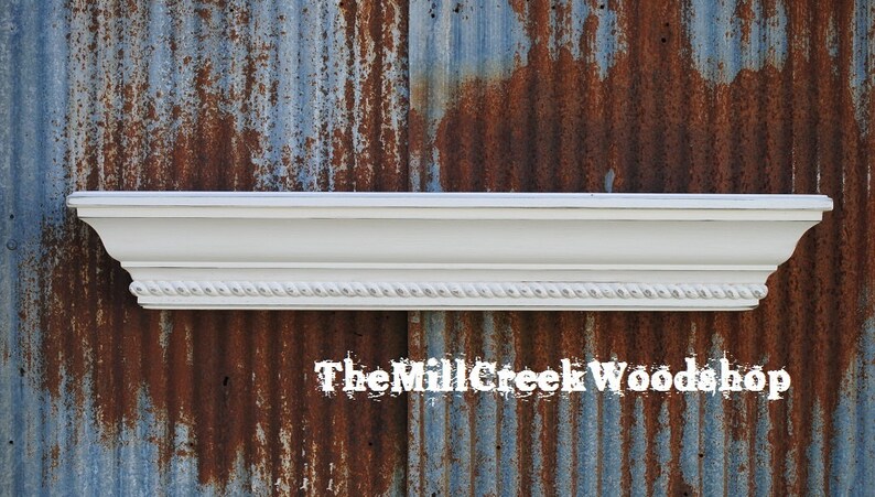 Download Wall Shelf 36 Fireplace Mantel Rope Trim Distressed | Etsy