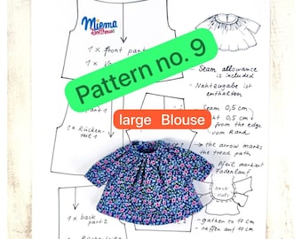 BLUSA / MOLDE nº 9 (Download em PDF) por Miema Dollhouse