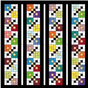 Scrappy Domino&#39;s Quilt Pattern - PDF Only