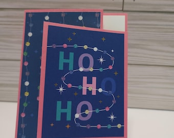 HO HO HO  Gift Card Holder - Christmas Card