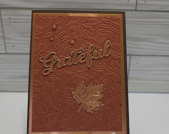 Grateful - handmade card