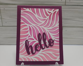 Hello - greeting card