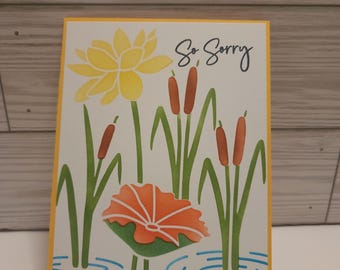 Pond Life Sympathy Card
